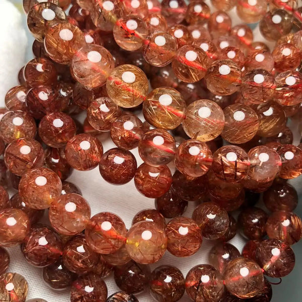 Copper Rutilated Quartz Beads-ToShay.org