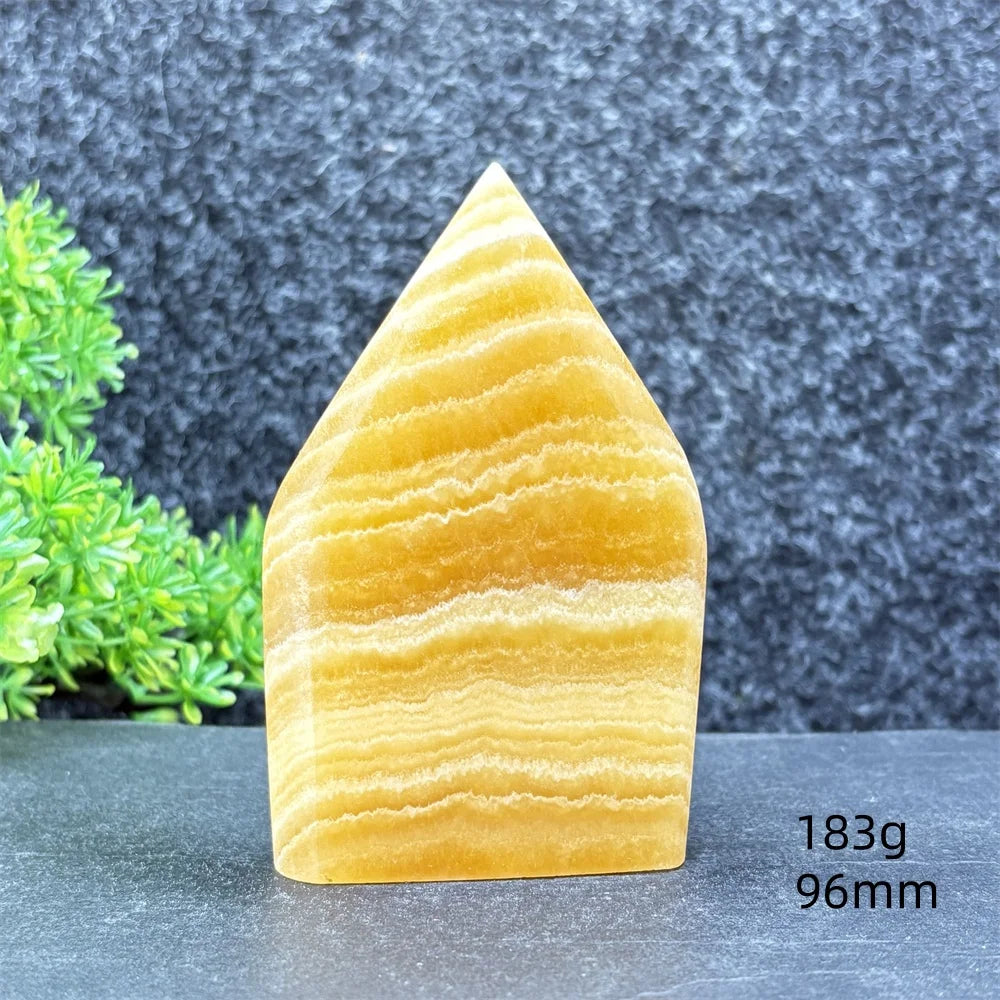 Yellow Striped Crystal Tower-ToShay.org