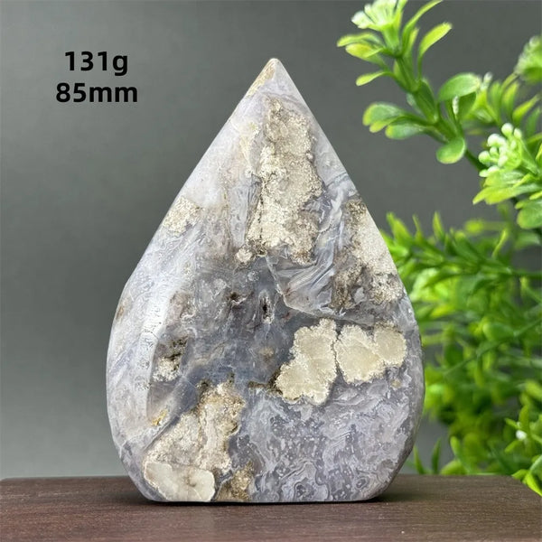 Blue Cherry Blossom Agate Torch-ToShay.org