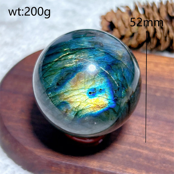 Blue Flash Labradorite Ball-ToShay.org