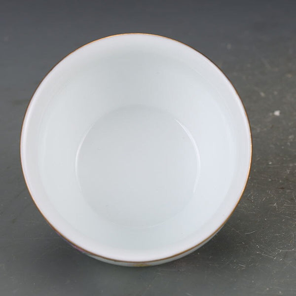 Qing Qianlong Flower Cup-ToShay.org