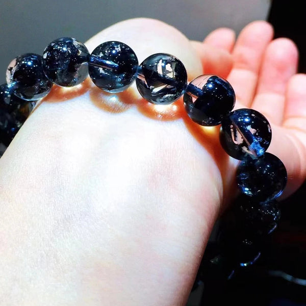 Black Rutilated Quartz Bracelet-ToShay.org