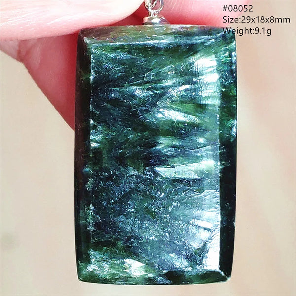 Green Seraphinite Pendant-ToShay.org