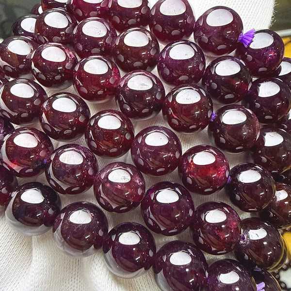 Purple Garnet Bead Bracelet-ToShay.org