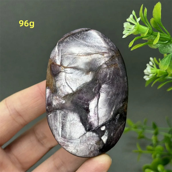 Purple Lepidolite Palm Stone-ToShay.org
