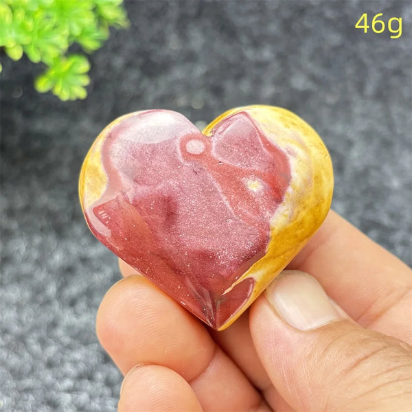 Yellow Moritzite Stone Heart-ToShay.org