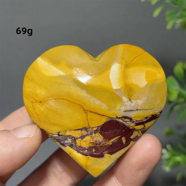 Yellow Mookaite Heart-ToShay.org
