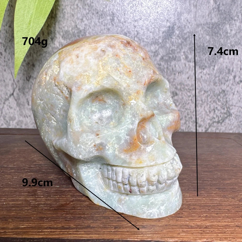 Grey Amzonite Skull-ToShay.org