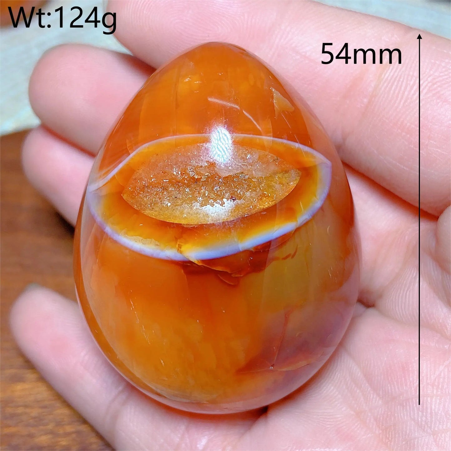 Orange Carnelian Egg-ToShay.org
