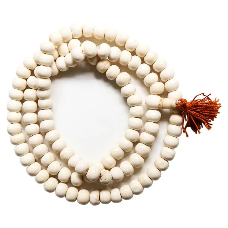 White Ox Bone Prayer Mala-ToShay.org