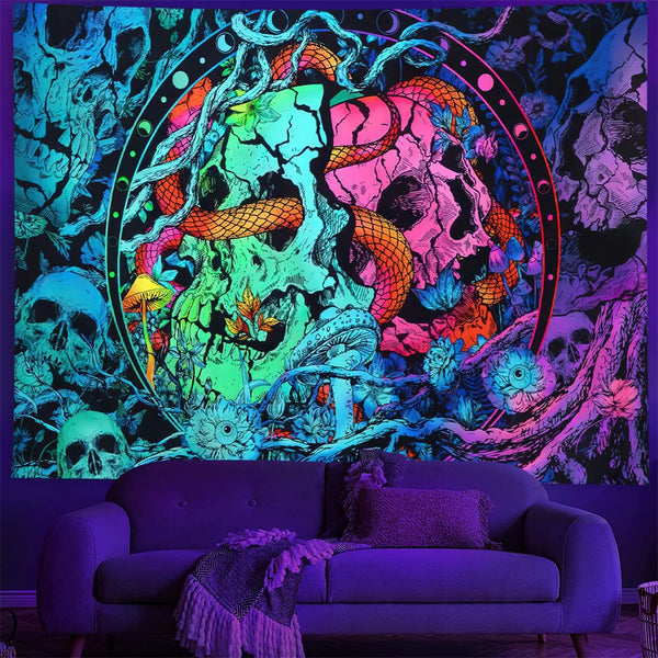 Fluorescent Art Tapestry-ToShay.org