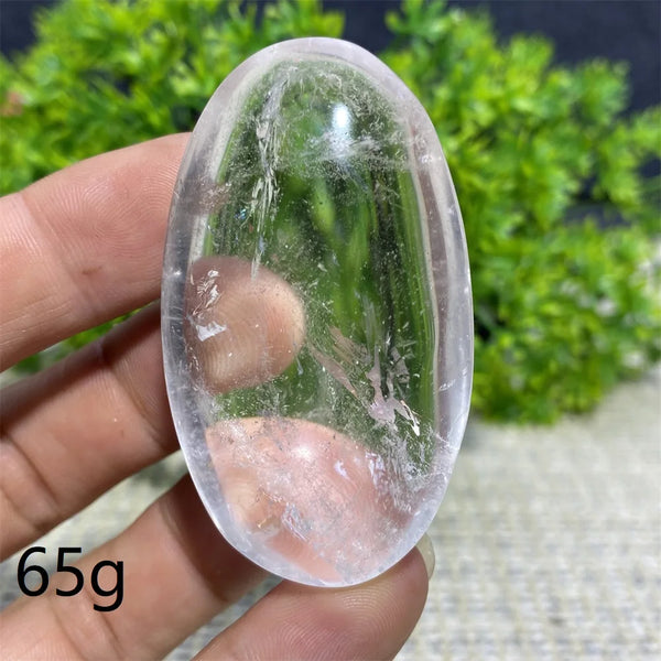 Clear Crystal Palm Stone-ToShay.org