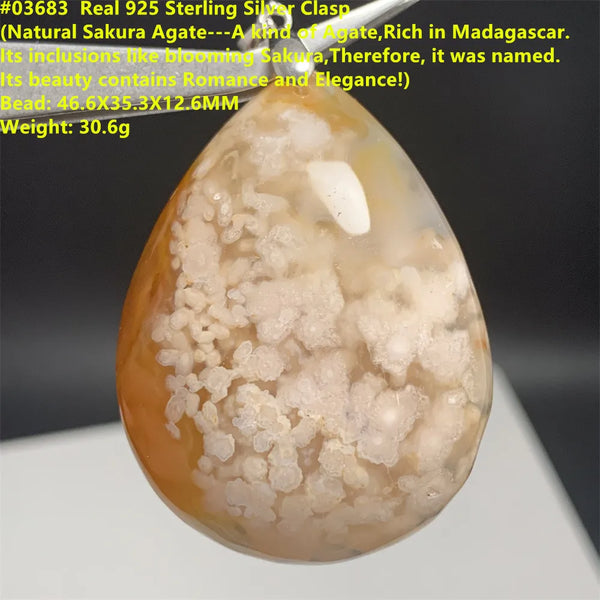 Pink Sakura Agate Pendants-ToShay.org