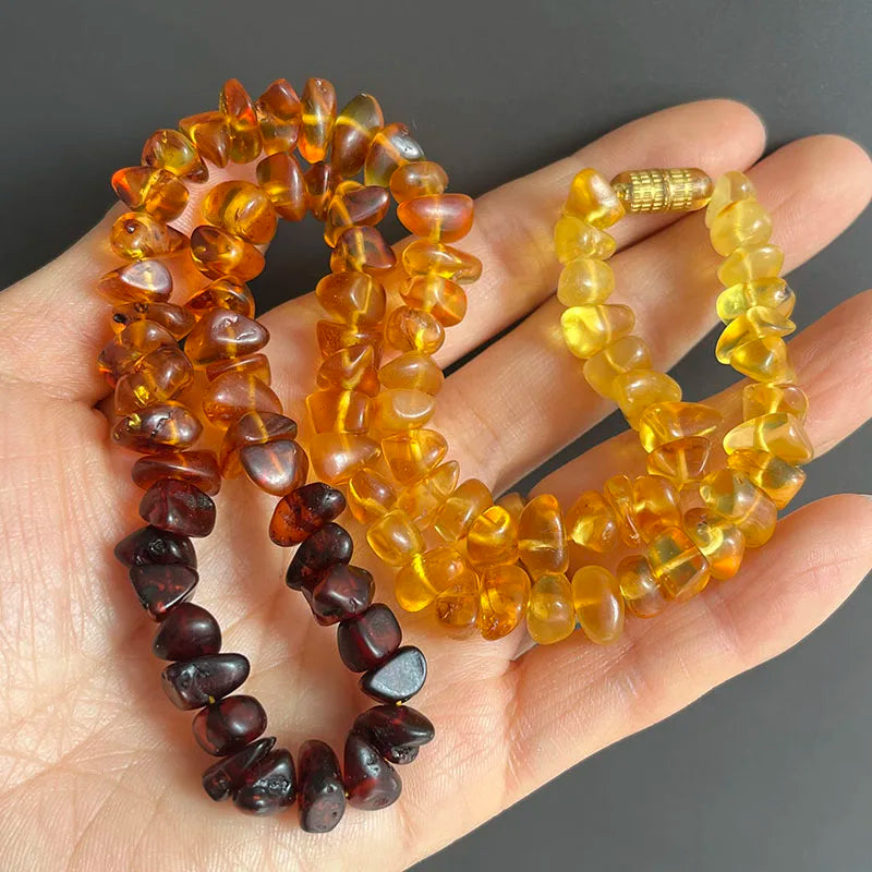 Yellow Amber Necklace-ToShay.org