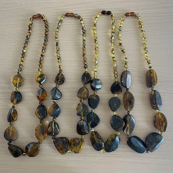 Yellow Amber Necklace-ToShay.org