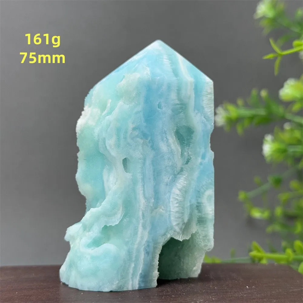 Blue Heteropolar Crystal Point-ToShay.org