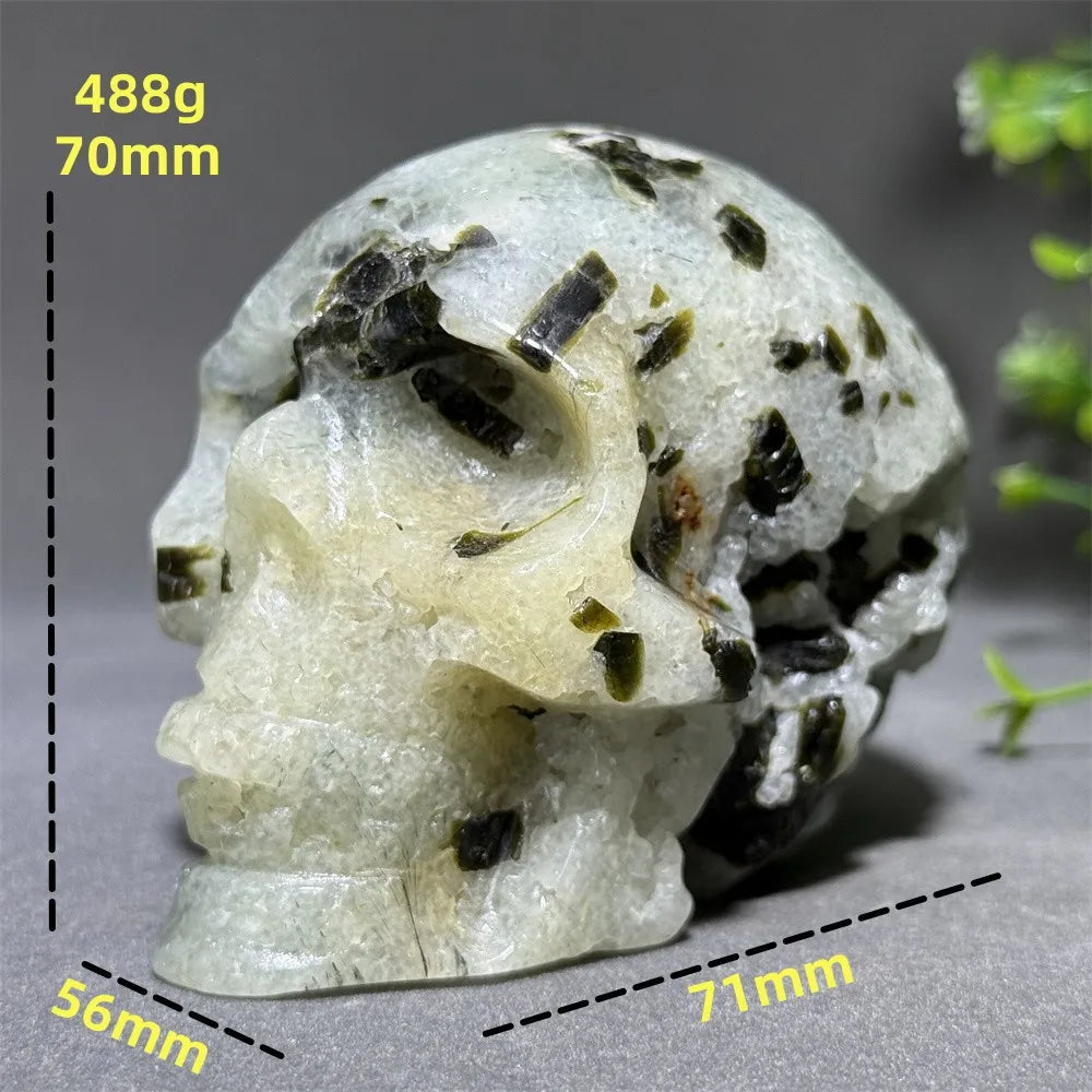 Green Grape Agate Skull-ToShay.org