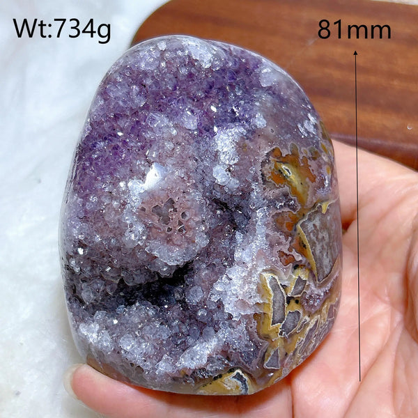 Purple Amethyst Druzy Crystal-ToShay.org