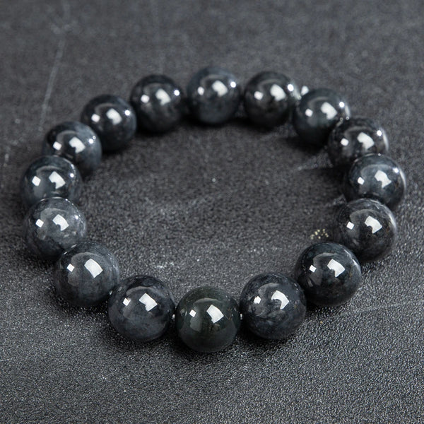 Grey Jade Bead Bracelet-ToShay.org