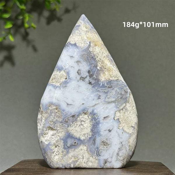 Blue Cherry Agate Torch-ToShay.org