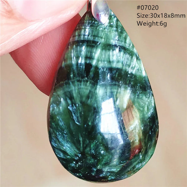 Green Seraphinite Pendant-ToShay.org