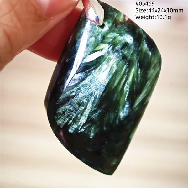 Green Seraphinite Pendant-ToShay.org