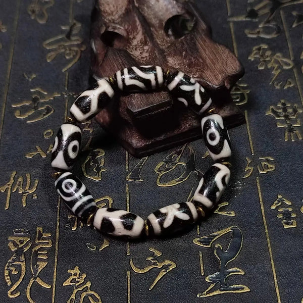 Tibetan Agate Dzi Bracelet-ToShay.org
