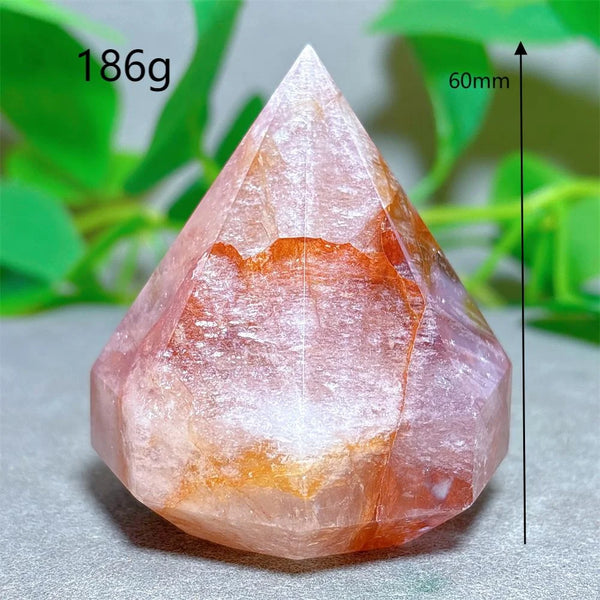 Red Fire Quartz Diamond Tower-ToShay.org