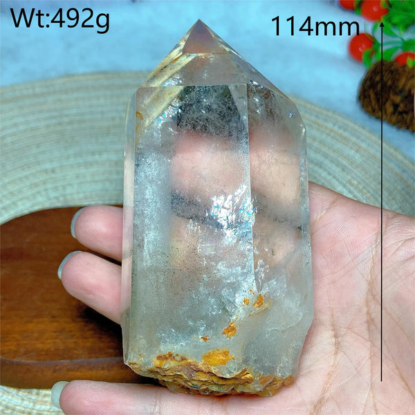 Clear Rainbow Quartz Crystal Tower-ToShay.org