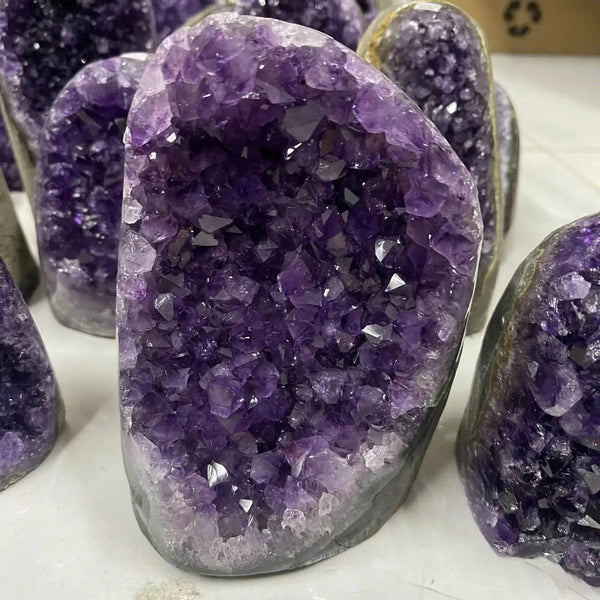 Purple Amethyst Geode Crystal-ToShay.org