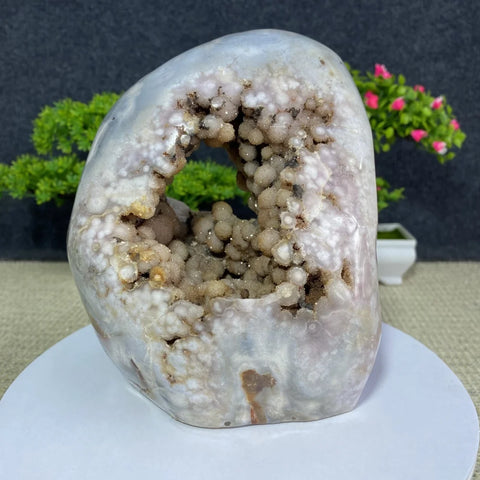 Pink Amethyst Agate Geode-ToShay.org