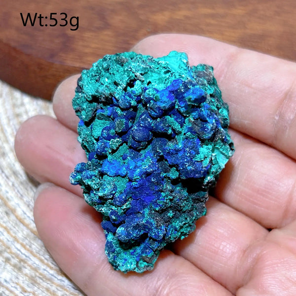 Blue Chrysocolla with Azurite Stone-ToShay.org