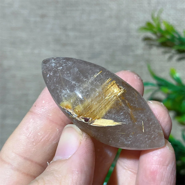 Gold Rutile Quartz Pendant-ToShay.org