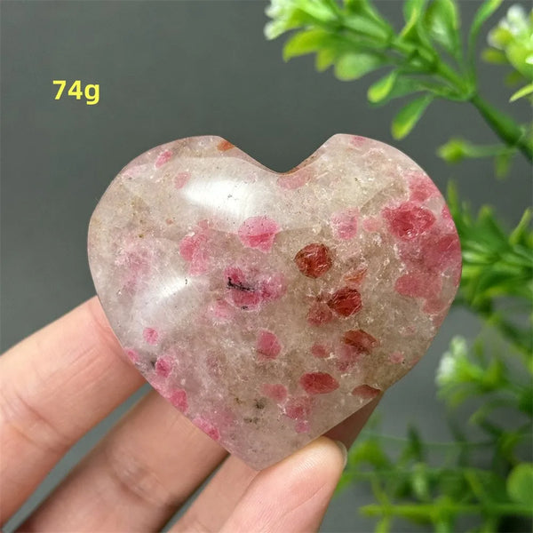Pink Rose Rhodochrosite Heart-ToShay.org