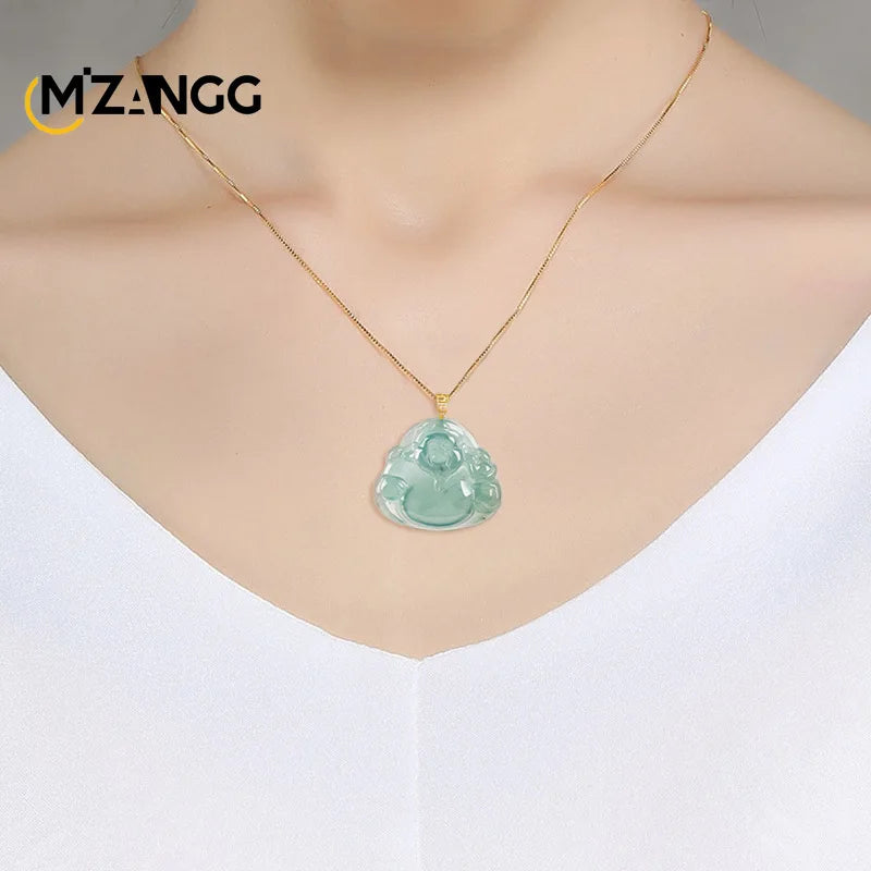 Blue Jadeite God of Fortune-ToShay.org