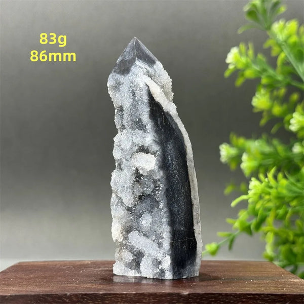 Purple Sphalerite Geode Obelisk-ToShay.org
