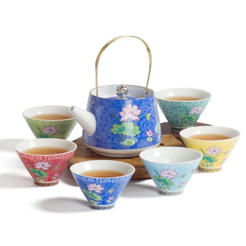 Enamel Porcelain Tea Sets-ToShay.org