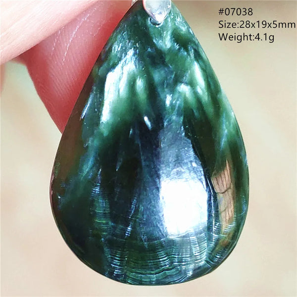 Green Seraphinite Pendant-ToShay.org