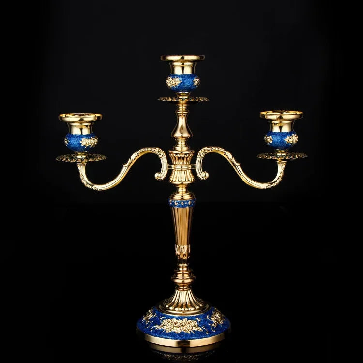 Blue Gold Candelabra-ToShay.org