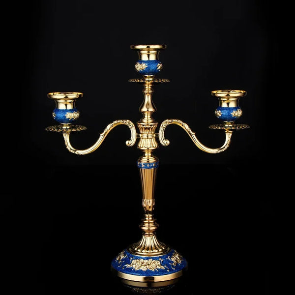 Blue Gold Candelabra-ToShay.org