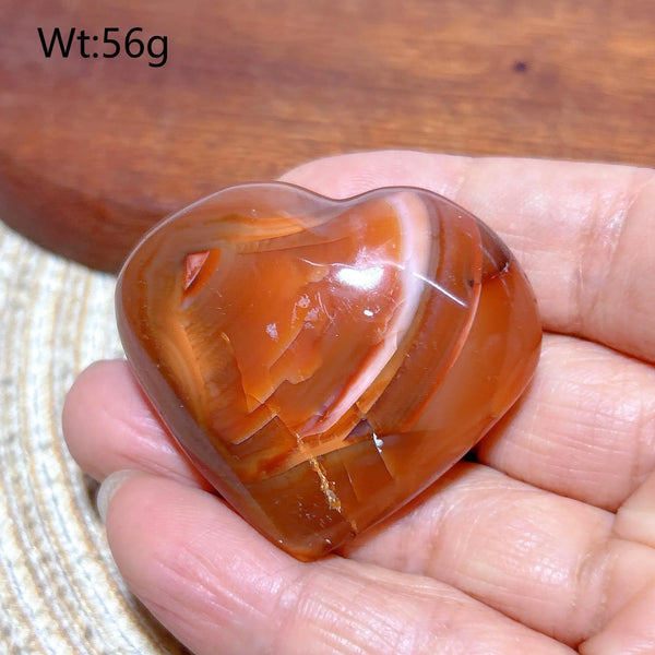Orange Carnelian Druzy Heart-ToShay.org