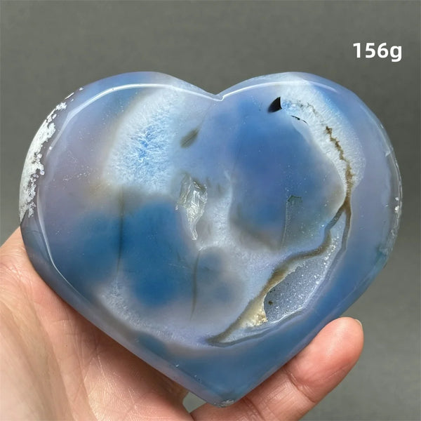 Blue Agate Geode Heart-ToShay.org