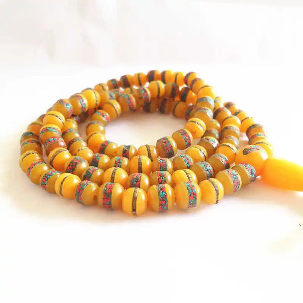 Yellow Beeswax Amber Beads-ToShay.org