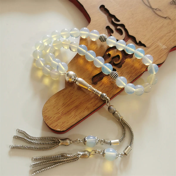 White Opalite Prayer Beads-ToShay.org