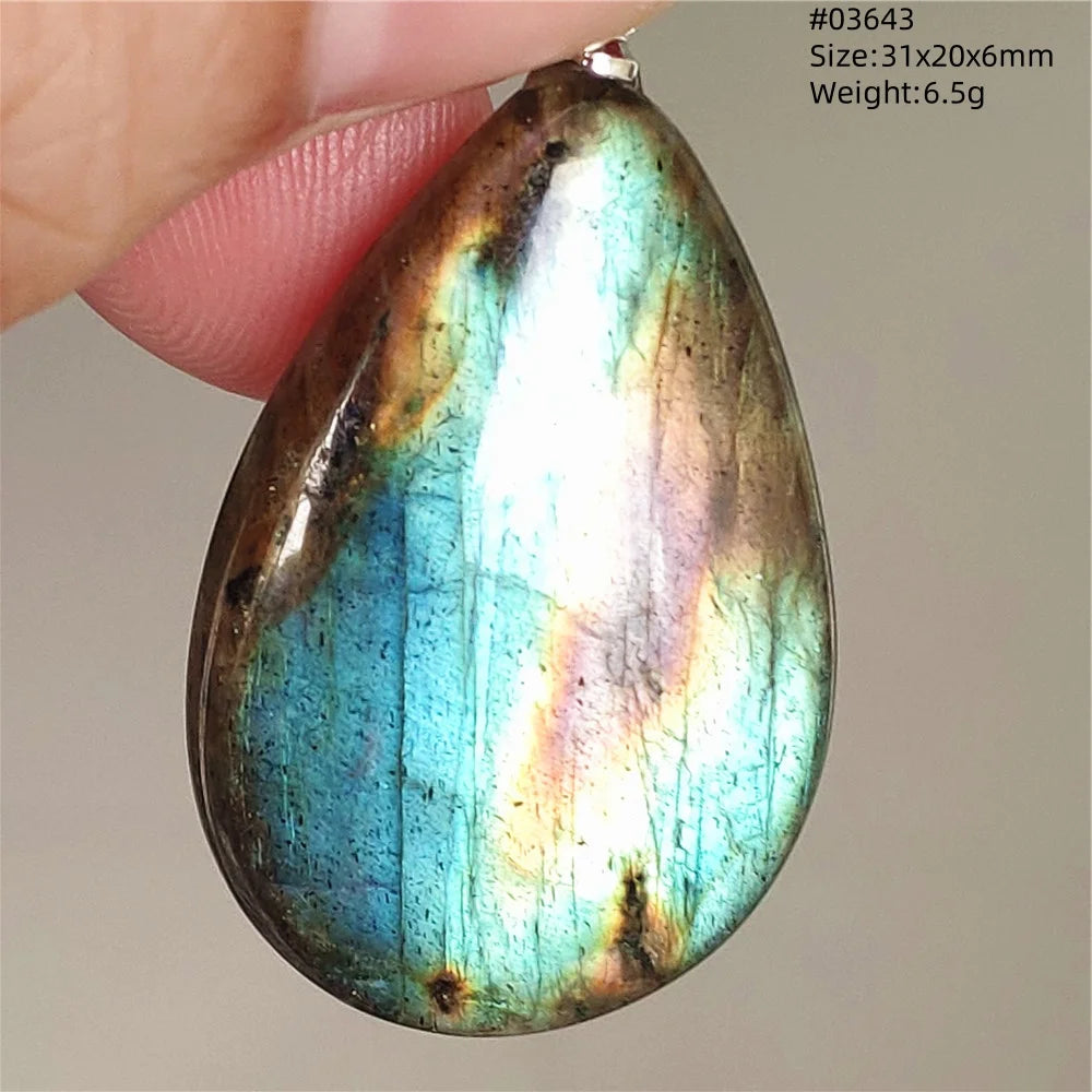 Blue Purple Labradorite Pendant-ToShay.org