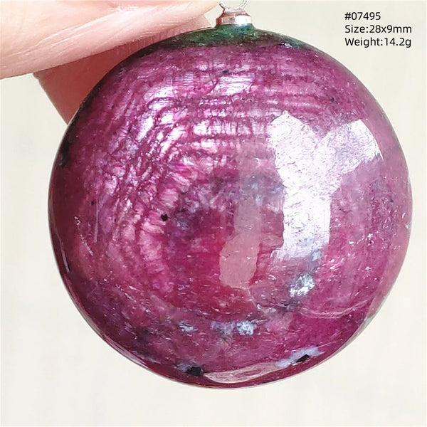 Red Ruby Zoisite Pendant-ToShay.org