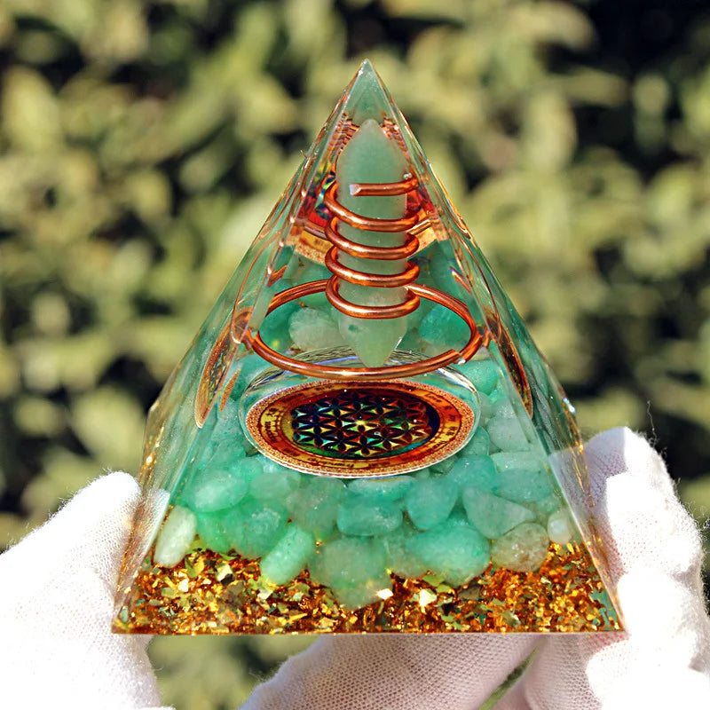 Energy Orgonite Jade Pyramid-ToShay.org