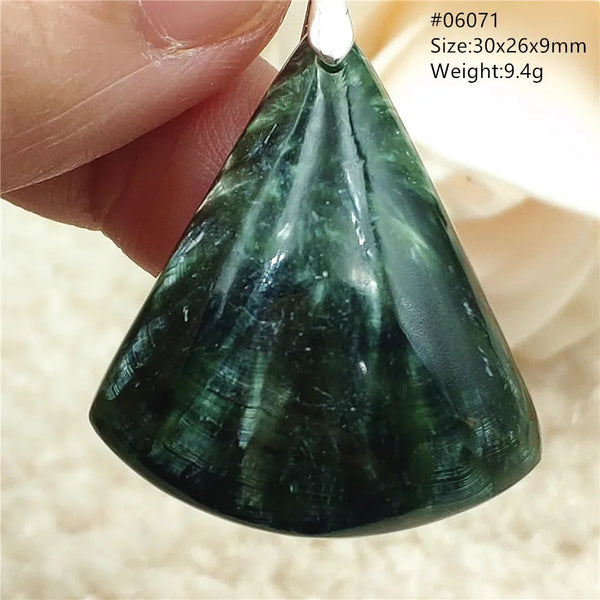 Green Seraphinite Pendant-ToShay.org