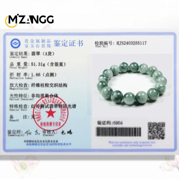 Green Flower Jadeite Bracelet-ToShay.org