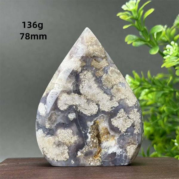 Blue Cherry Blossom Agate Torch-ToShay.org
